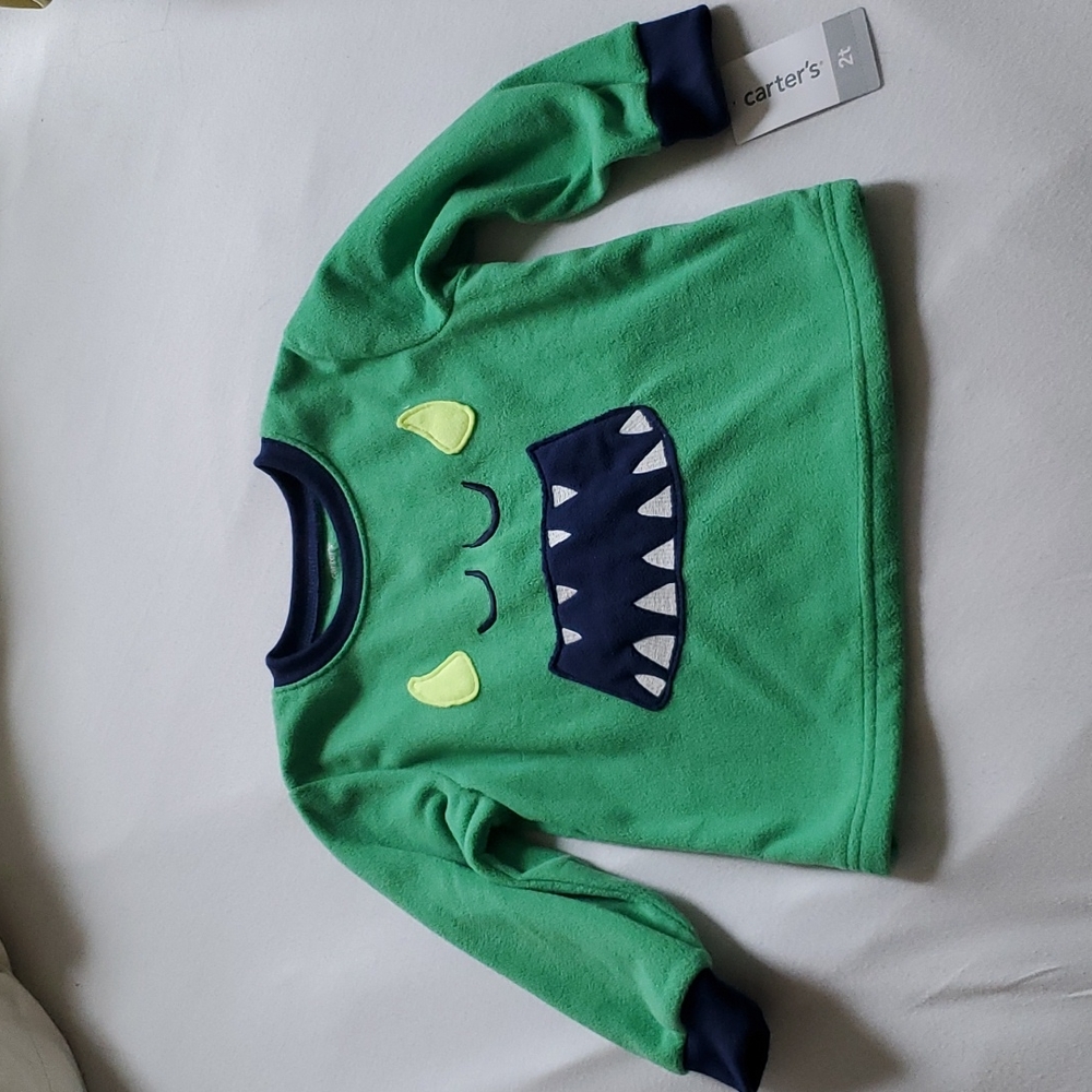 Carter's 2T Fleece Long Sleeve Shirt/PJ top, NWT